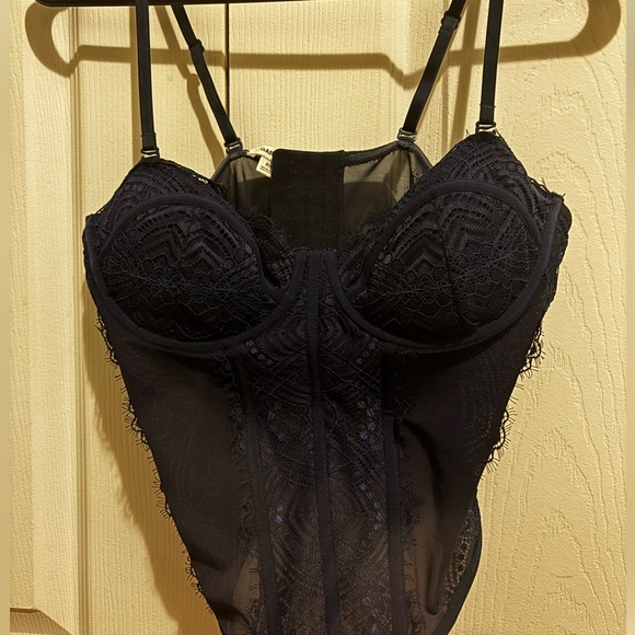Chrishell Lace Mesh Bustier SM / NAVY BLUE - Picture 2 of 5